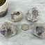 Purple Fluorite & Chalcedony Geode