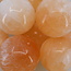 Orange Peach Selenite (Satin Spar Gypsum) Sphere Orbs Globes - 40mm