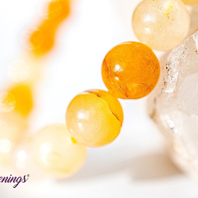 Yellow Jade Bracelets - 8mm