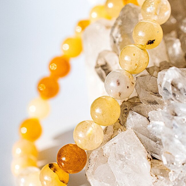 Yellow Jade Bracelets - 8mm