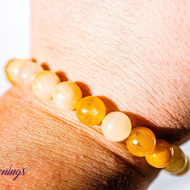 Yellow Jade Bracelets - 8mm