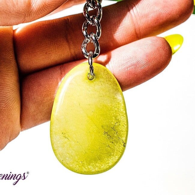 Aquarius  - Jade Zodiac Keychains - Astrology Sign