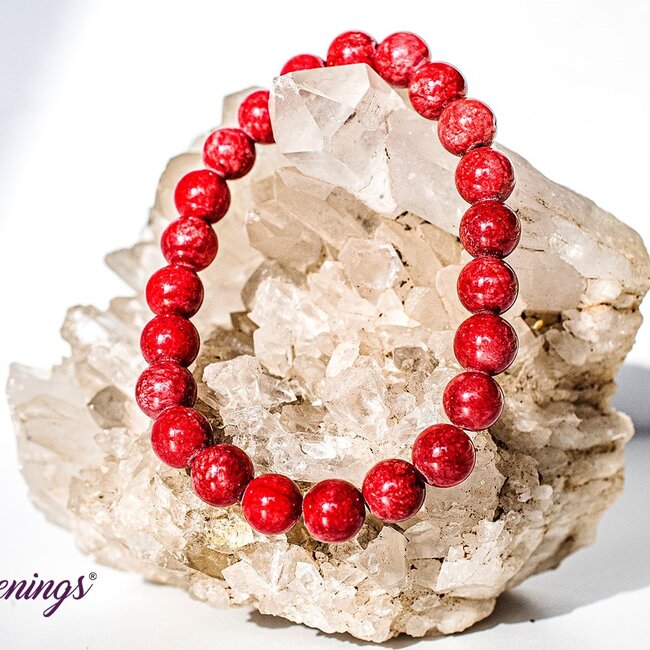 Mountain Red Jade Bracelets - 8mm