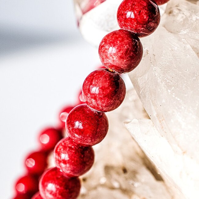 Mountain Red Jade Bracelets - 8mm