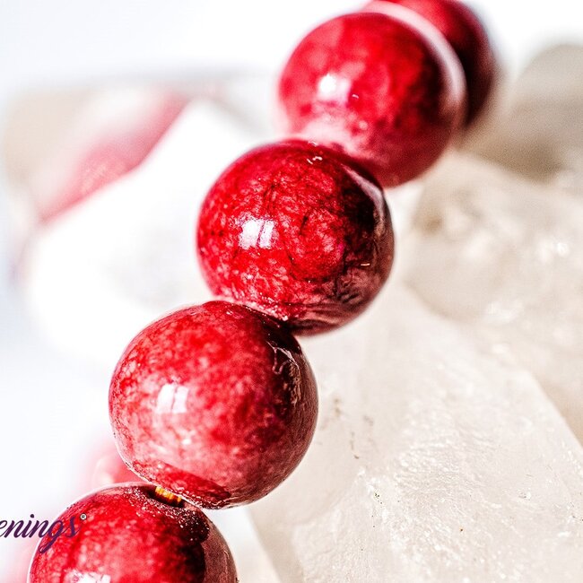 Mountain Red Jade Bracelets - 8mm