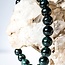 Dark Nephrite Green Jade Bracelets - 8mm