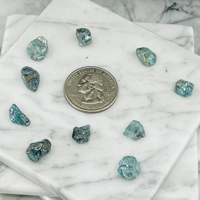 Blue Zircon (AAA Grade)  - Rough Raw Natural
