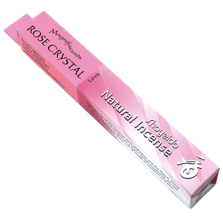 Natural Incense-Rose Crystal (Love) Sandalwood Spikenard Benzoin-30 Sticks/9g-Shoyeido