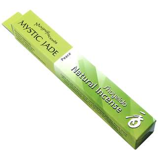 Natural Incense-Mystic Jade (Peace) Sandalwood Clove Myrrh-30 Sticks/9g-Shoyeido