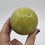 Lemon Yellow Jade Sphere Orb - 65mm