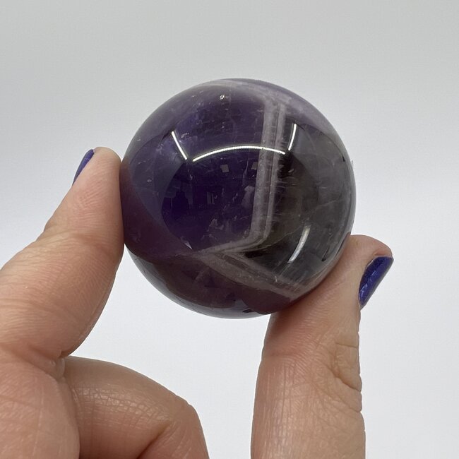 Chevron (Dream) Amethyst Spheres Orb - 40mm
