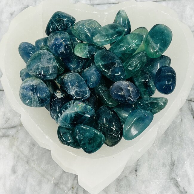 Blue Fluorite - Tumbled