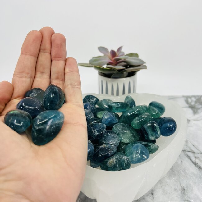 Blue Fluorite - Tumbled