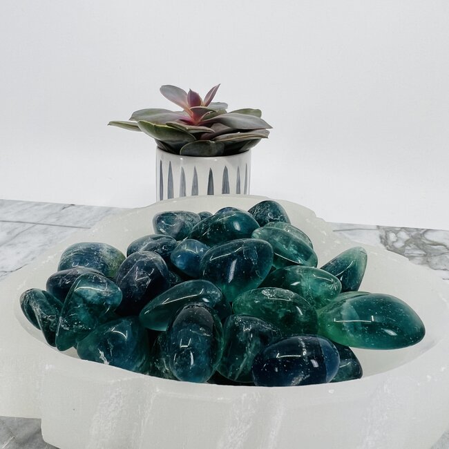 Blue Fluorite - Tumbled