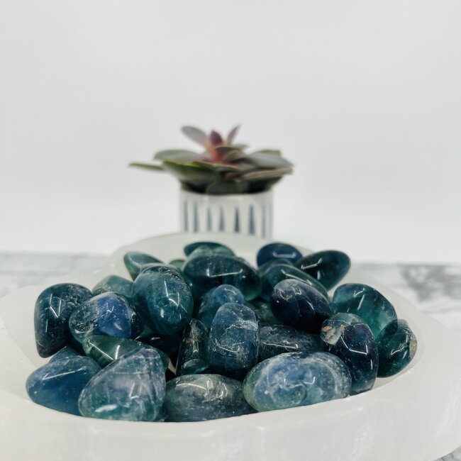 Blue Fluorite - Tumbled