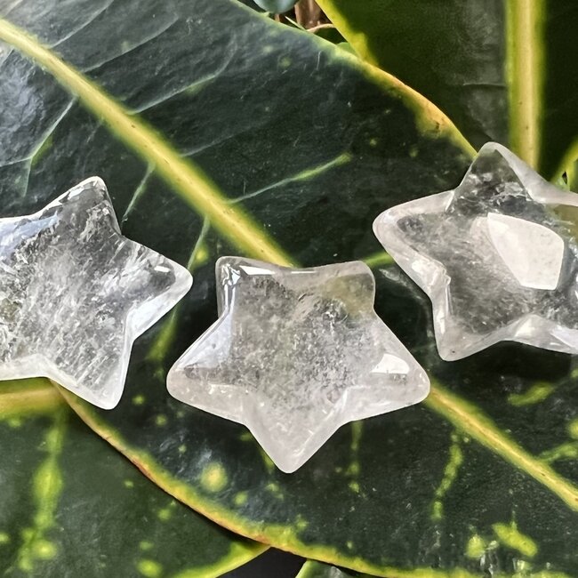 Clear (Crystal) Quartz Stars - Medium
