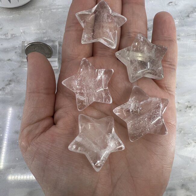 Clear (Crystal) Quartz Stars - Medium