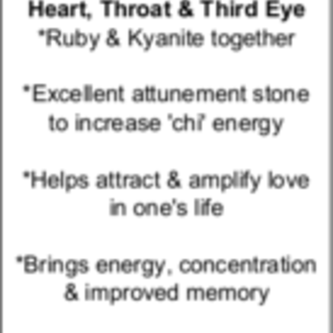 Ruby in Kyanite Palm Pillow Pocket Stone (1.5"-2") Large