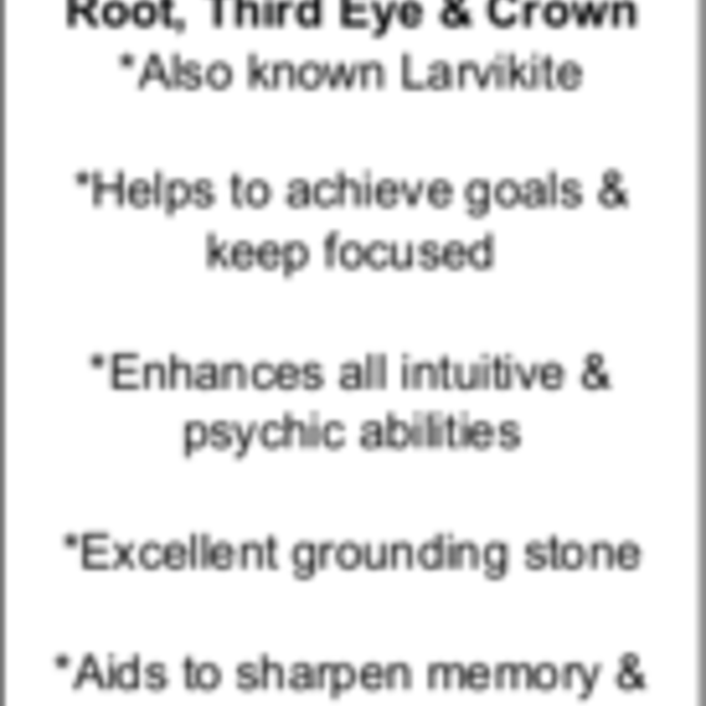 Black Labradorite (Larvikite), Angelite & Clear Quartz Bracelets - 6mm