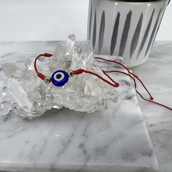 Evil Eye Bracelets - Red 7 Knot - Adjustable Parachute