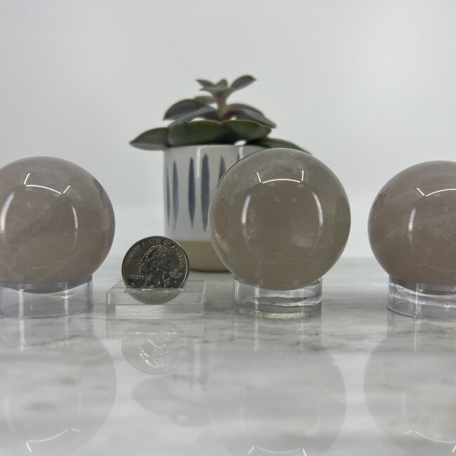 Blue Rose Quartz Sphere Orb - 50mm