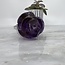 Amethyst Rose Wand Sculpture - Carving 8" XL Large