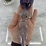 Amethyst Rose Wand Sculpture - Carving 8" XL Large