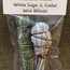 White Sage & Cedar Mini Smudge Stick- 2 Pack -Full Moon Farms