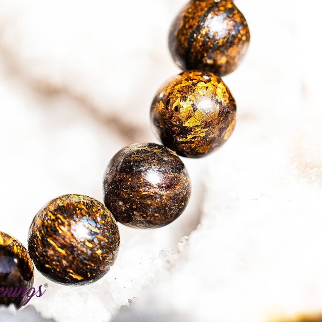 Bronzite (Enstatite Axinite) Bracelets - 8mm