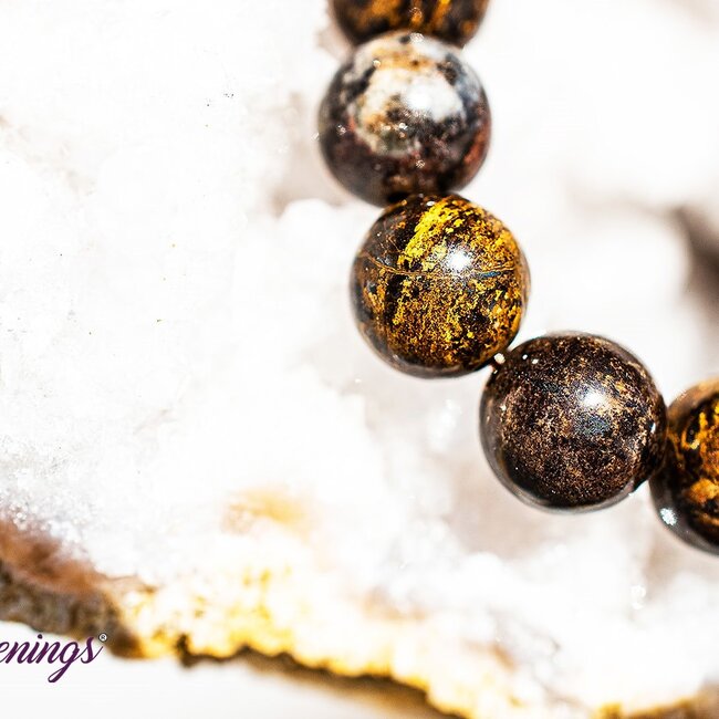 Bronzite (Enstatite Axinite) Bracelets - 8mm