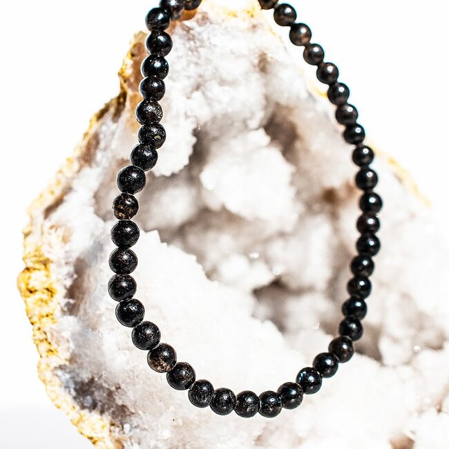 Arfvedsonite (Fireworks Stone) Bracelets - 4mm Mini