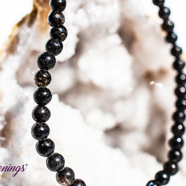 Arfvedsonite (Fireworks Stone) Bracelets - 4mm Mini