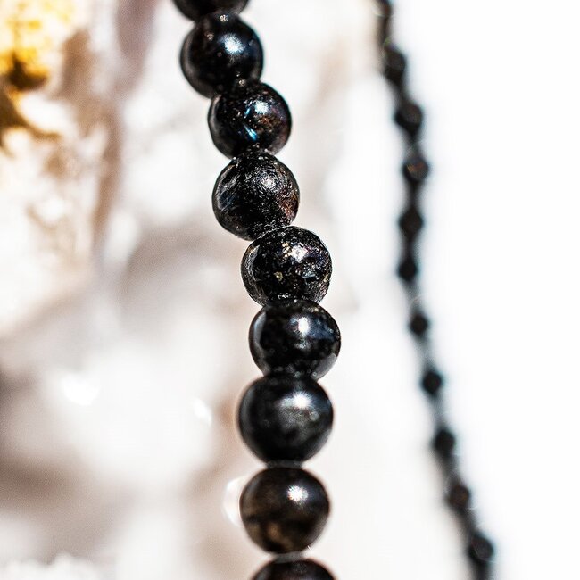 Arfvedsonite (Fireworks Stone) Bracelets - 4mm Mini