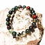 African Bloodstone (Seftonite Septonite Setonite Heliotrope) Bracelets - 8mm