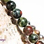 African Bloodstone (Seftonite Septonite Setonite Heliotrope) Bracelets - 8mm