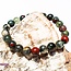 African Bloodstone Seftonite (Heliotrope) Bracelet-8mm