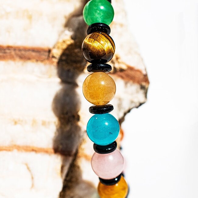 Assorted Multi Gemstone Bracelets - 8mm Chakra Crystal
