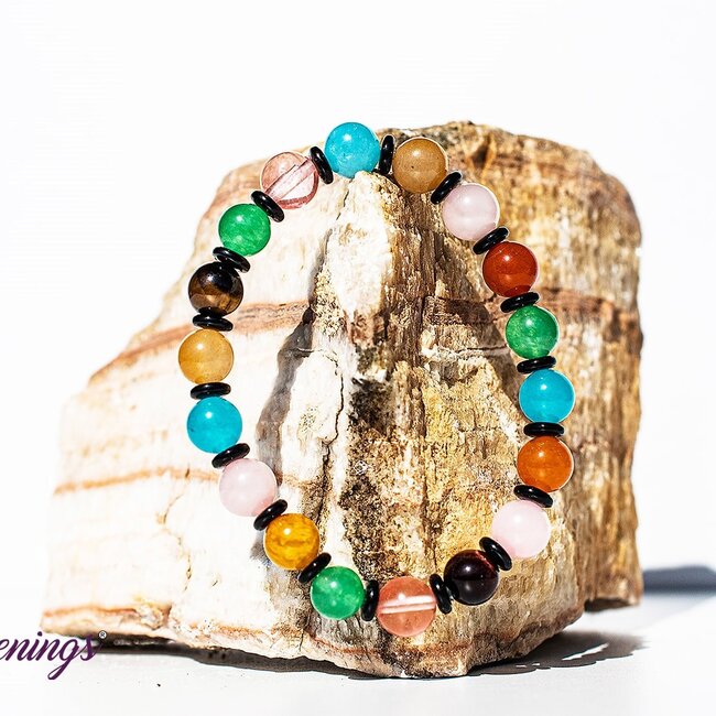 Assorted Multi Gemstone Bracelets - 8mm Chakra Crystal