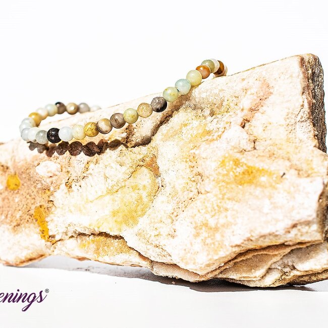 Mixed Amazonite Bracelets - 4mm Mini