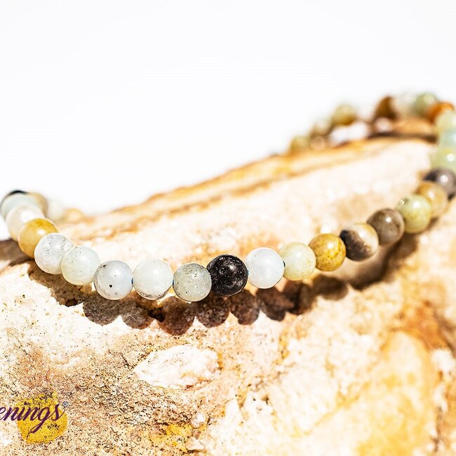 Mixed Amazonite Bracelets - 4mm Mini