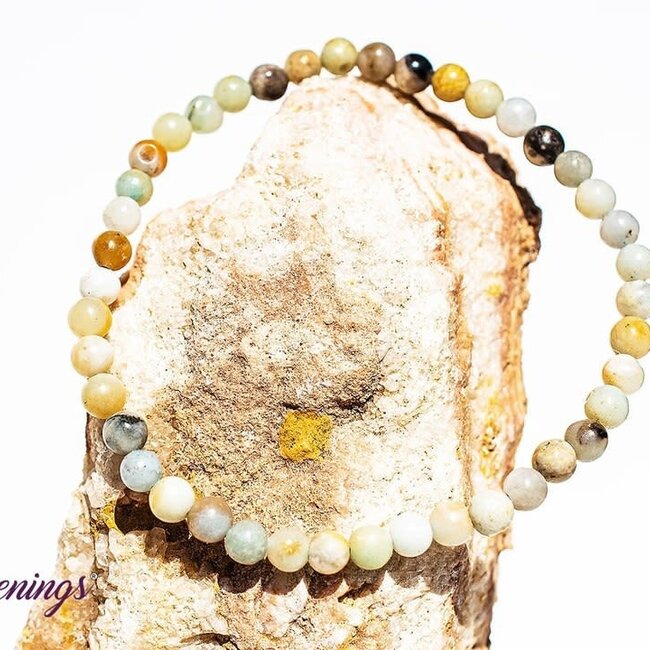 Mixed Amazonite Bracelets - 4mm Mini