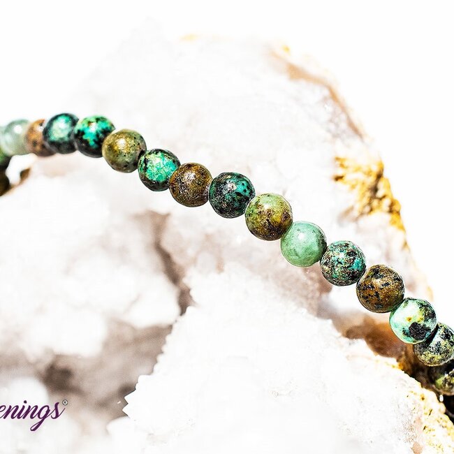 African Turquoise Bracelets - 4mm Mini