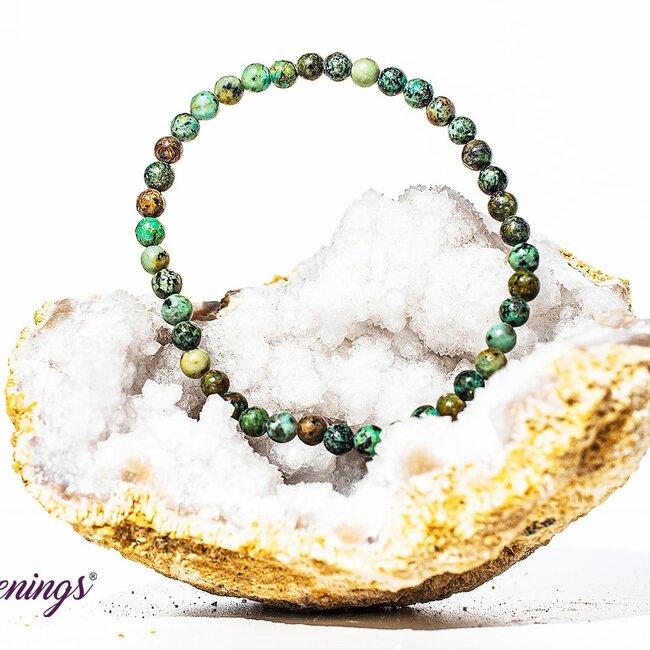 African Turquoise Bracelets - 4mm Mini