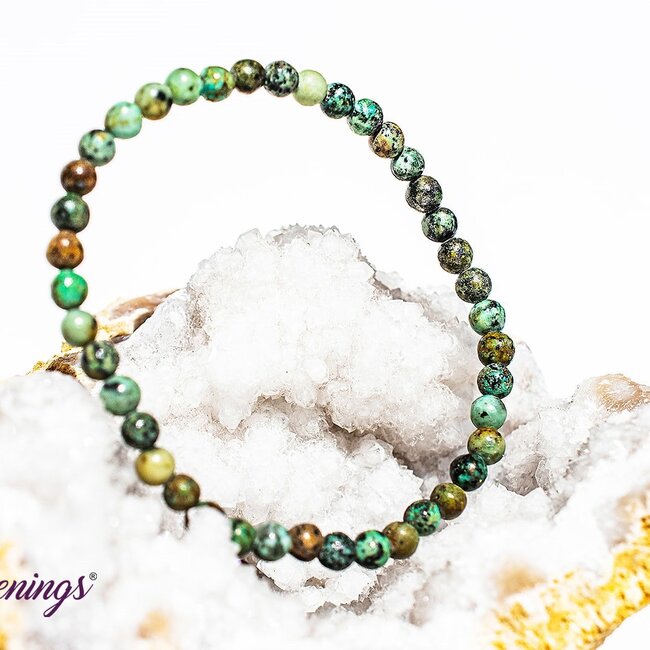 African Turquoise Bracelets - 4mm Mini