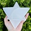 Selenite (Satin Spar Gypsum) Merkabah - Large (3")