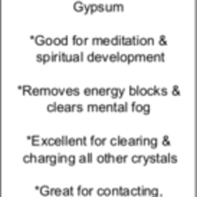 Selenite (Satin Spar Gypsum) Merkabah - Large (3")