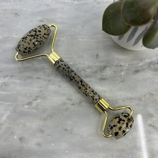 Dalmatian Jasper Face Facial Massage Roller