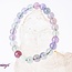 Lavender (Yttrium) Rainbow Fluorite Bracelets - 8mm