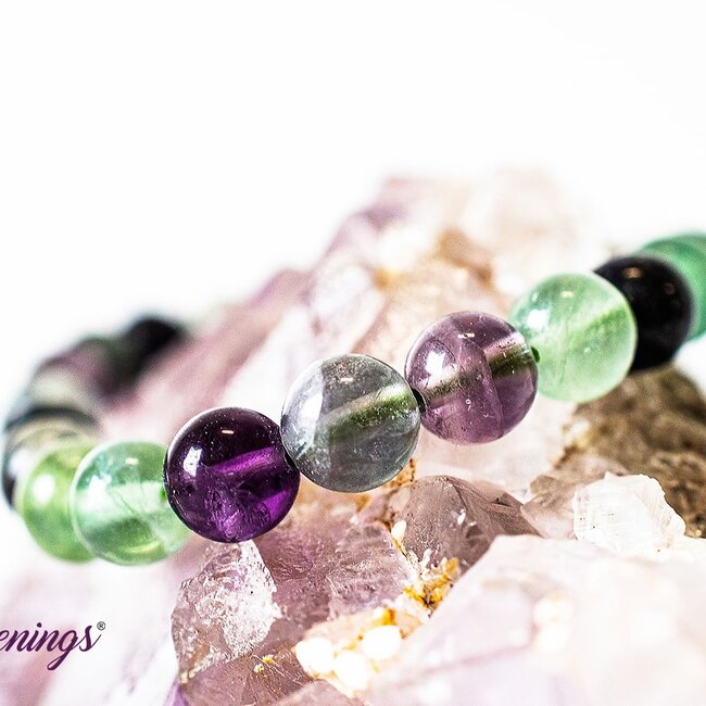 Rainbow Fluorite Bracelets - 8mm