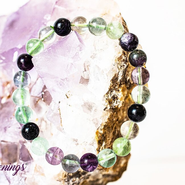 Rainbow Fluorite Bracelets - 8mm